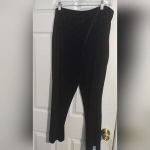 Black Velvet Pants size Large 29" Inseam